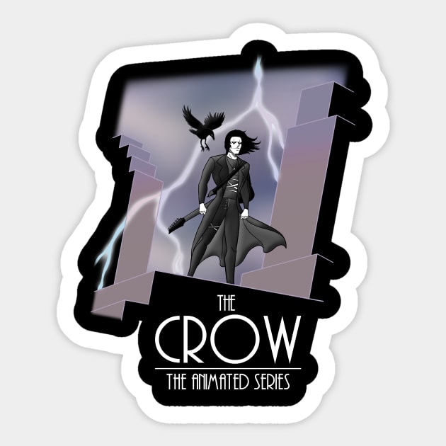The Animated Crow Sticker by GoodIdeaRyan